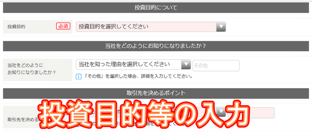 ⑪投資目的等のアンケート