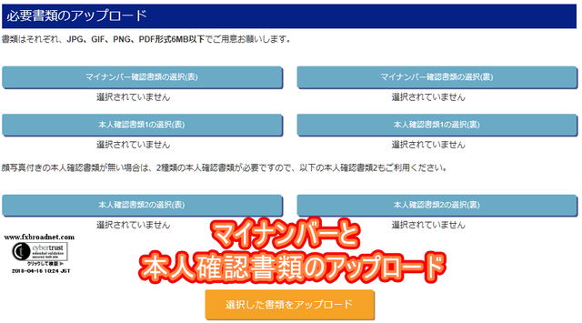 本人書類の確認