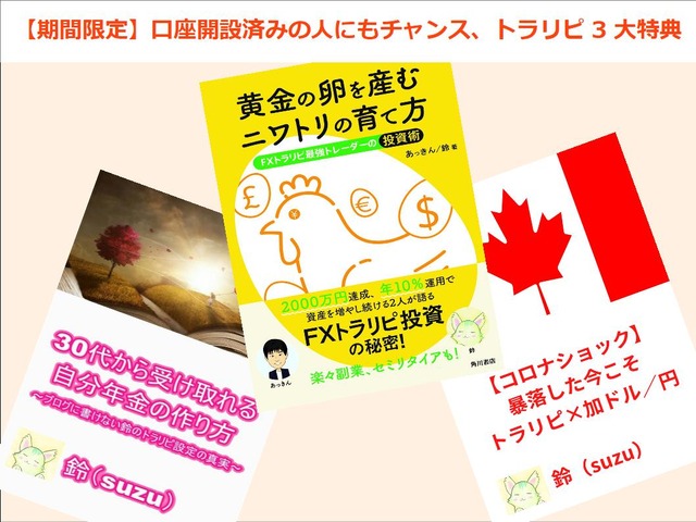 【期間限定】口座開設済みの人にもチャンス