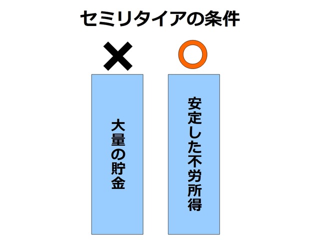 セミリタイアの条件