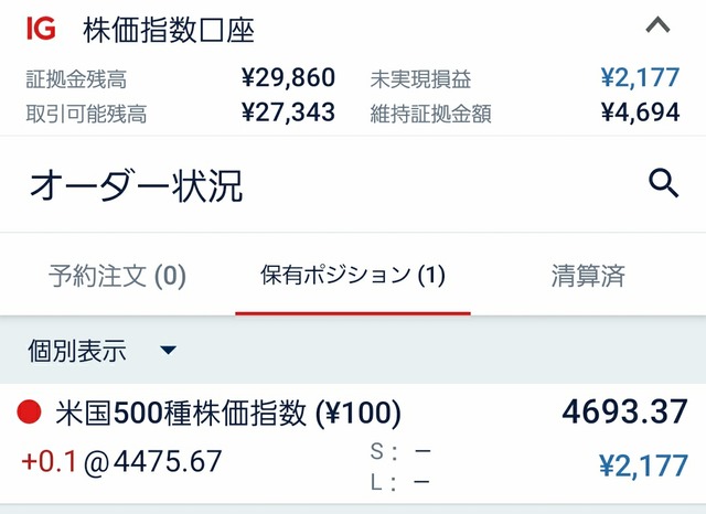 IG証券米国500