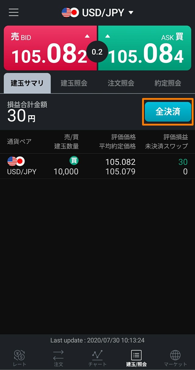 LINE FX（ラインFX）キャンペーン-取引②