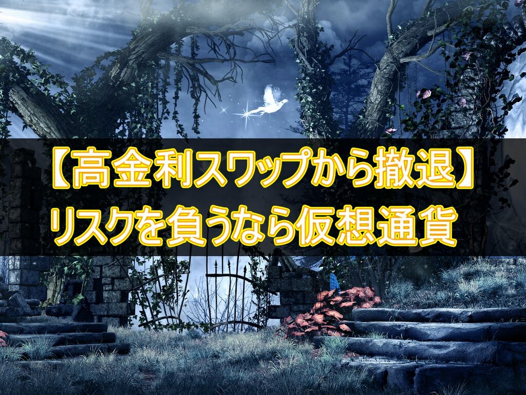 高金利スワップの撤退報告】リスクを負うなら仮想通貨で10倍の世界を！！ : 不労所得でセミリタイアを目指す30代のブログ