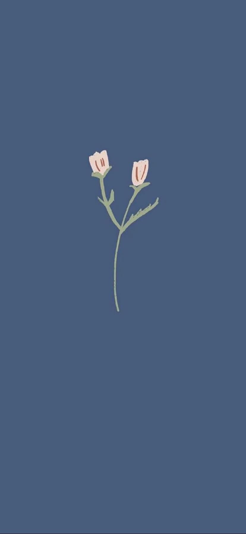 シンプルな手描きの花は 画面 ロック画面の画像 Hdの携帯電話の壁紙