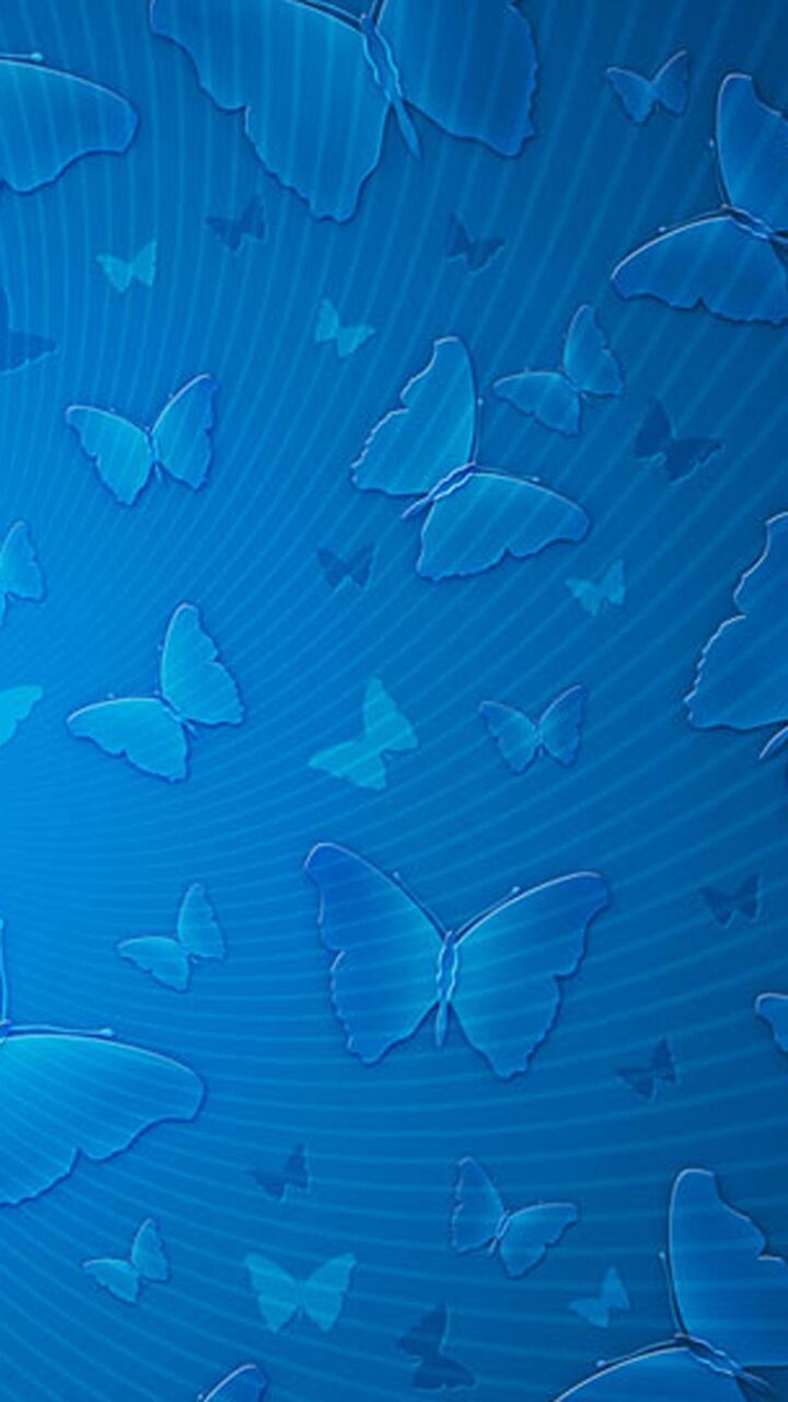 青い蝶のマーク ロック画面の壁紙マップ美しい作品na Hdの携帯電話の壁紙 壁紙