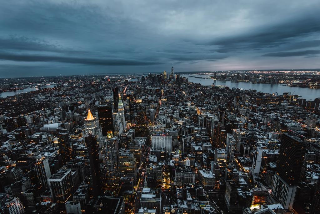 ニューヨーク市 都市 都市の景観 夕焼け 夕暮れ ハドソン川 高層ビル 高解像度画像 壁紙pcおmoo市ro材料を入力します 壁紙
