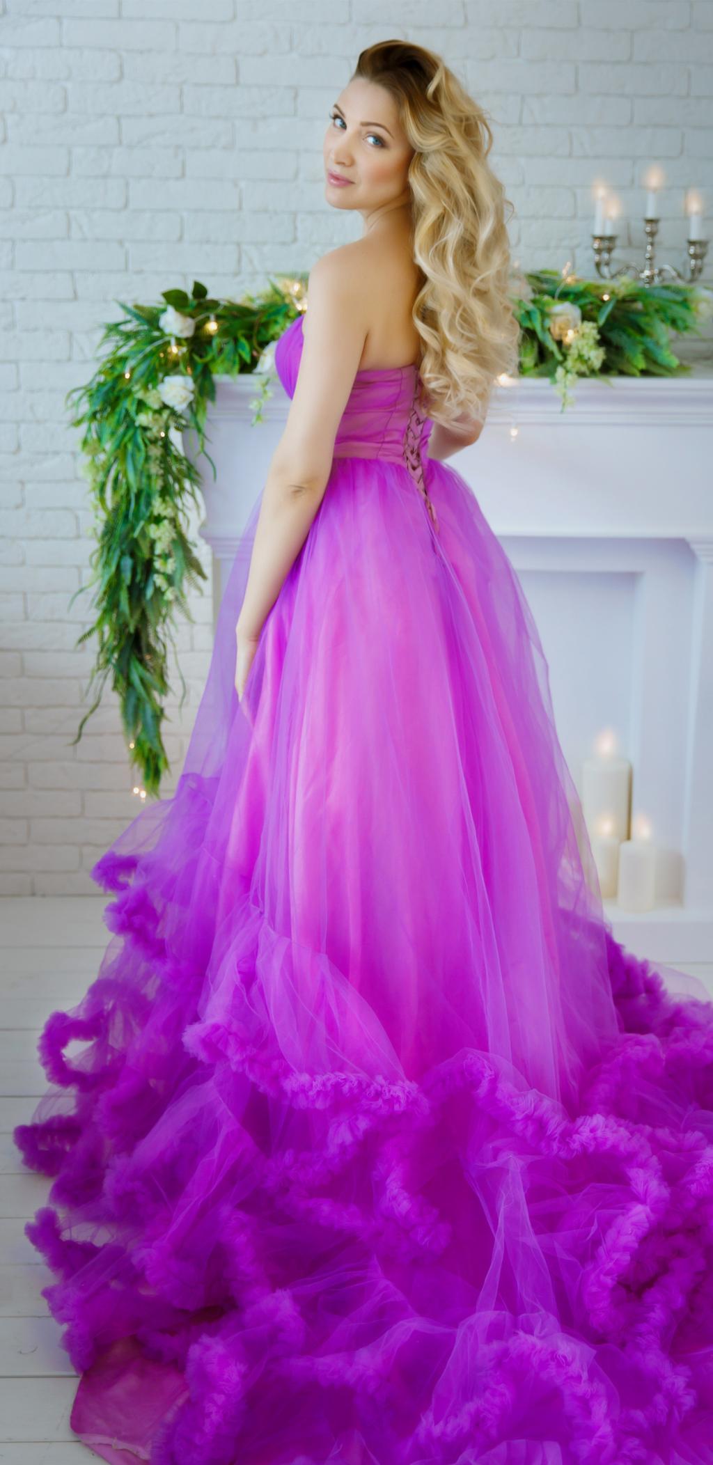 紫のドレス ロック画面の画像自然の壁紙 携帯電話の壁紙 女性 壁紙