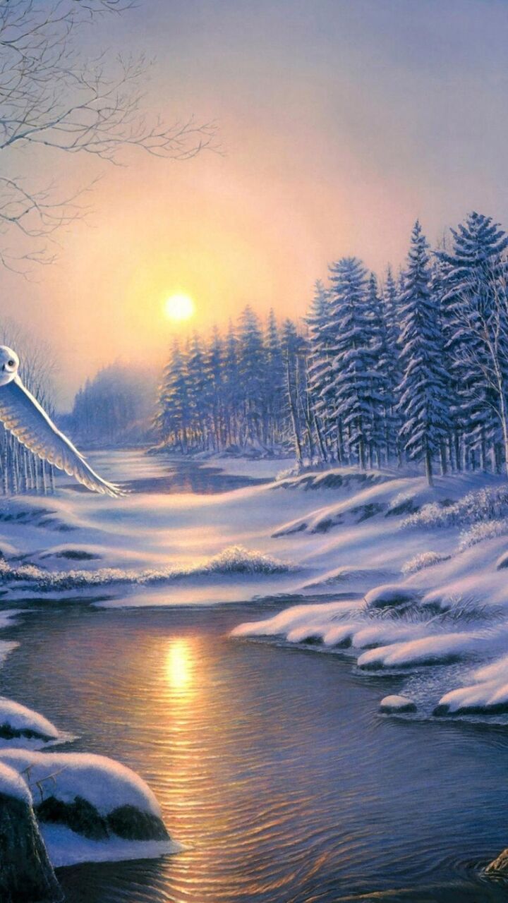冬の風景画 ロックビデオゲームィーの危険ni壁紙の画面イメージ Hdの携帯電話の壁紙 風景 壁紙