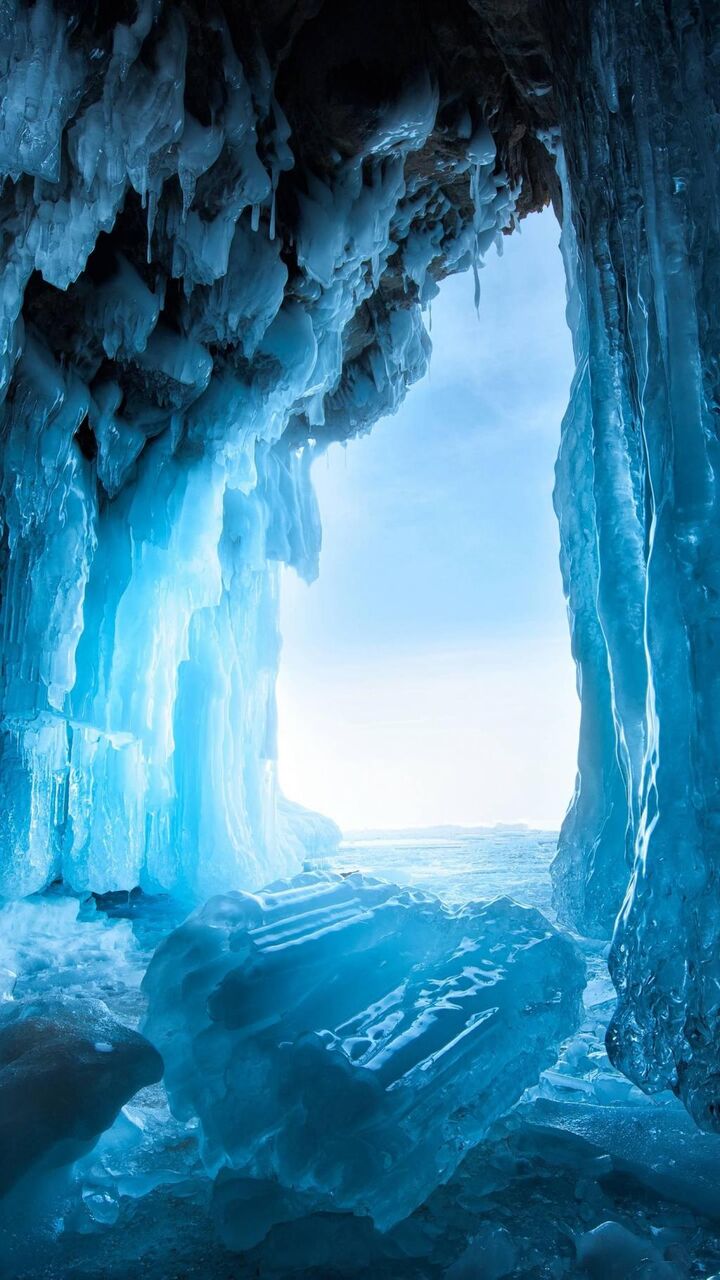 バイカル湖の氷の洞窟 ロック画面の画像 イki Kaいいっko Hdの壁紙携帯電話の壁紙 風景na 壁紙