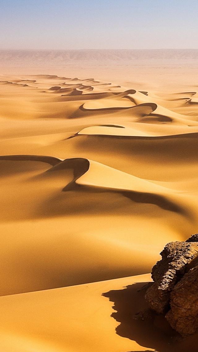 広大な砂漠の景色 大理石のロック画面の壁紙画像 Hdの携帯電話の壁紙 風景 壁紙