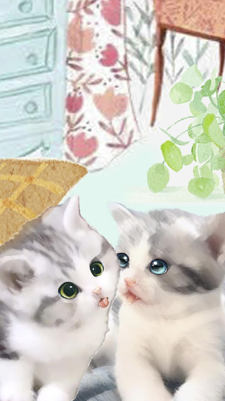 かわいい猫の新鮮なイラスト ロック画面の画像 Hdの携帯電話の壁紙を再生し ディズニーの壁紙の代替 壁紙