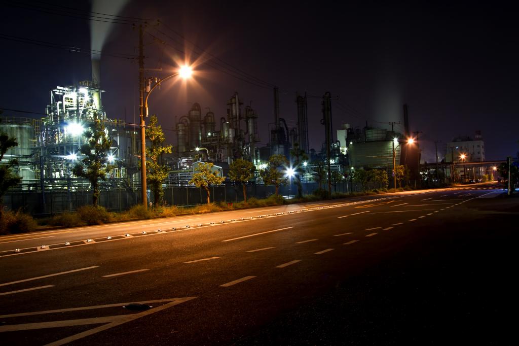 道路や工場夜景 高精細の画像 キャリッジは素材の壁紙を当てます 壁紙 道路や工場夜景 高精細の画像 キャリッジは素材の壁紙を当てます 壁紙