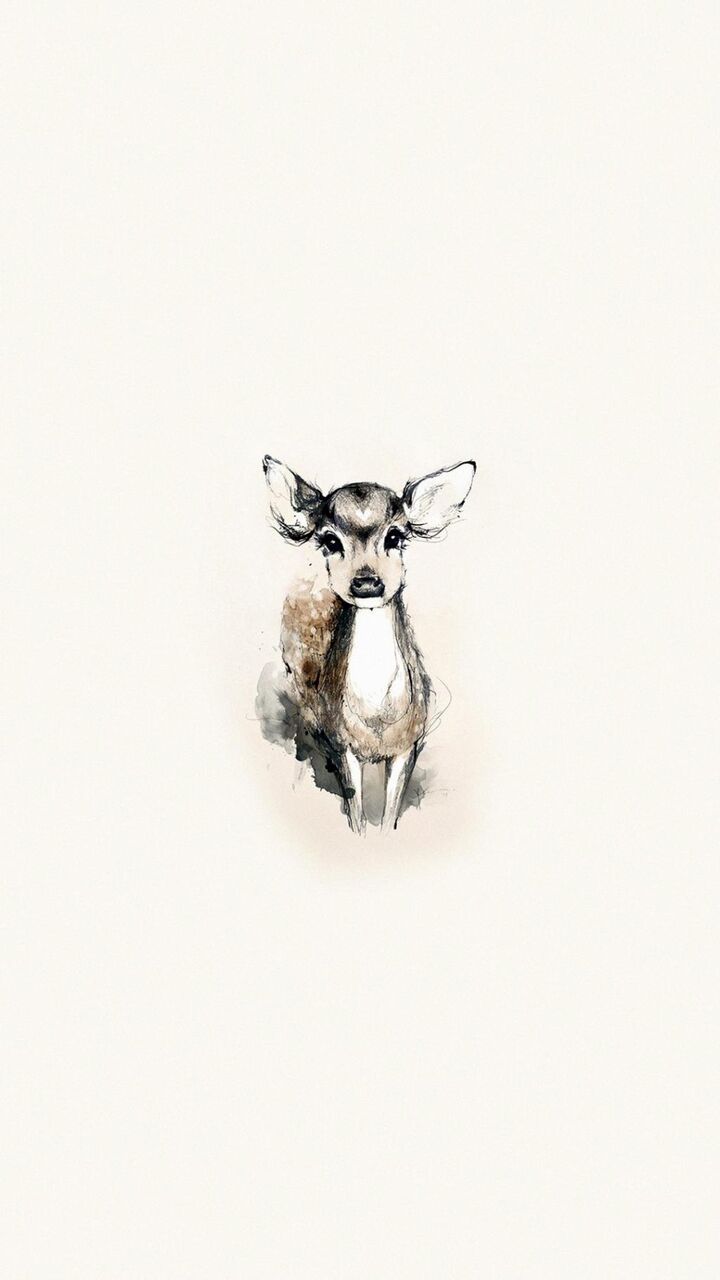 鹿のイラスト Nnはgaの写真を再ロック画面の壁紙 Hdの携帯電話の壁紙 壁紙