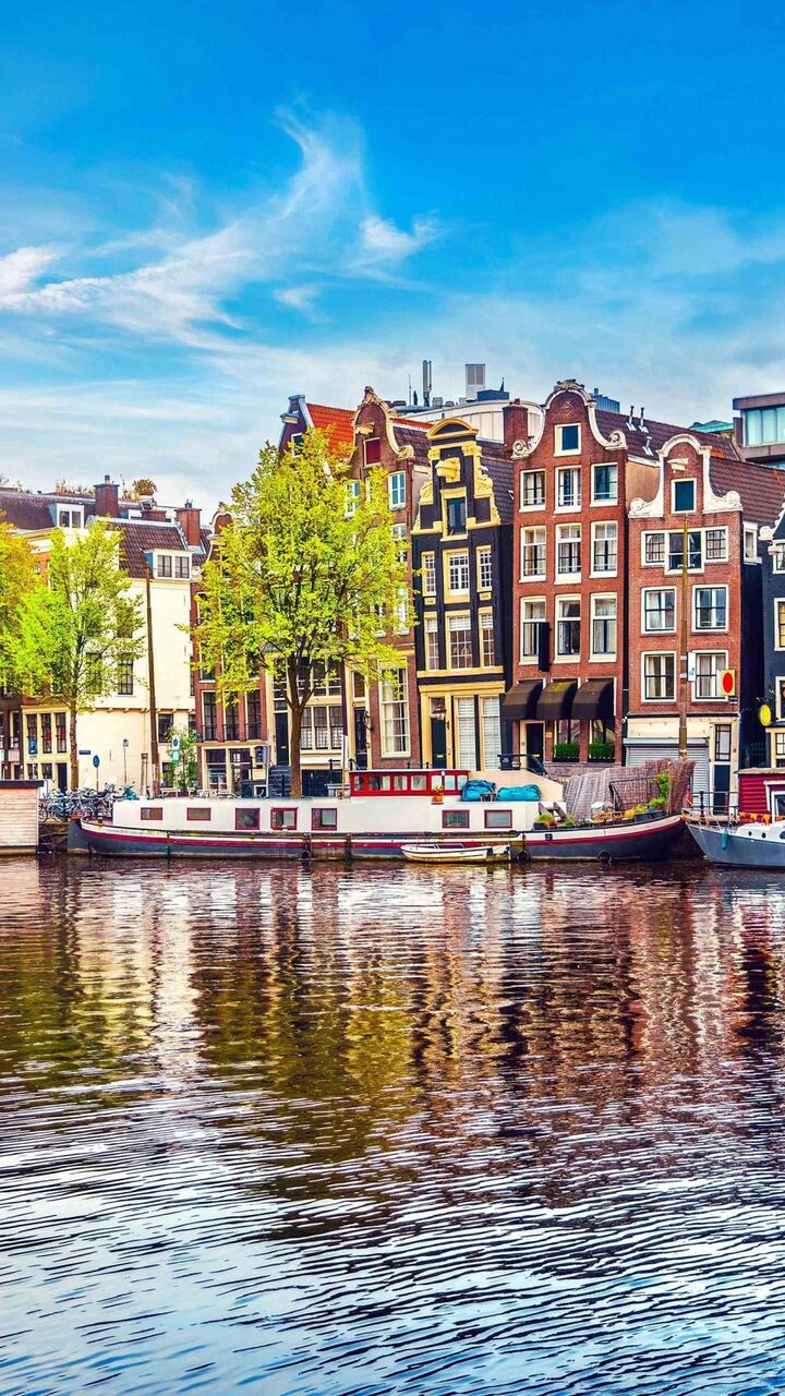 アムステルダムの運河 ロック画面の画像 Hdの壁紙の手のマシン海外の壁紙 風景 壁紙