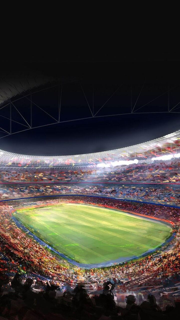 カンプ ノウバルセロナのサッカースタジアム ロック画面の画像 Hdモバイル壁紙 スポーツ壁紙p20のライト 壁紙