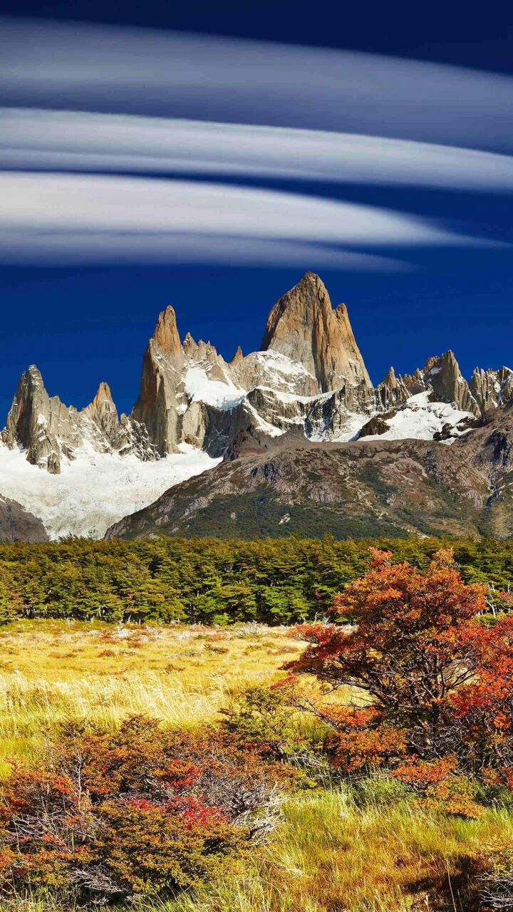 アルゼンチンフィッツロイ山の風景 図ka Waいいフィルム Hdの携帯電話の壁紙 風景の壁紙iphoneのロック画面 壁紙