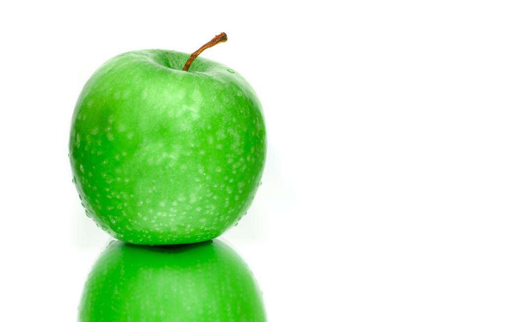 アップル グリーン 反射 食品 果物 健康 白いドア壁紙の色 高解像度画像 材料を入力します 壁紙
