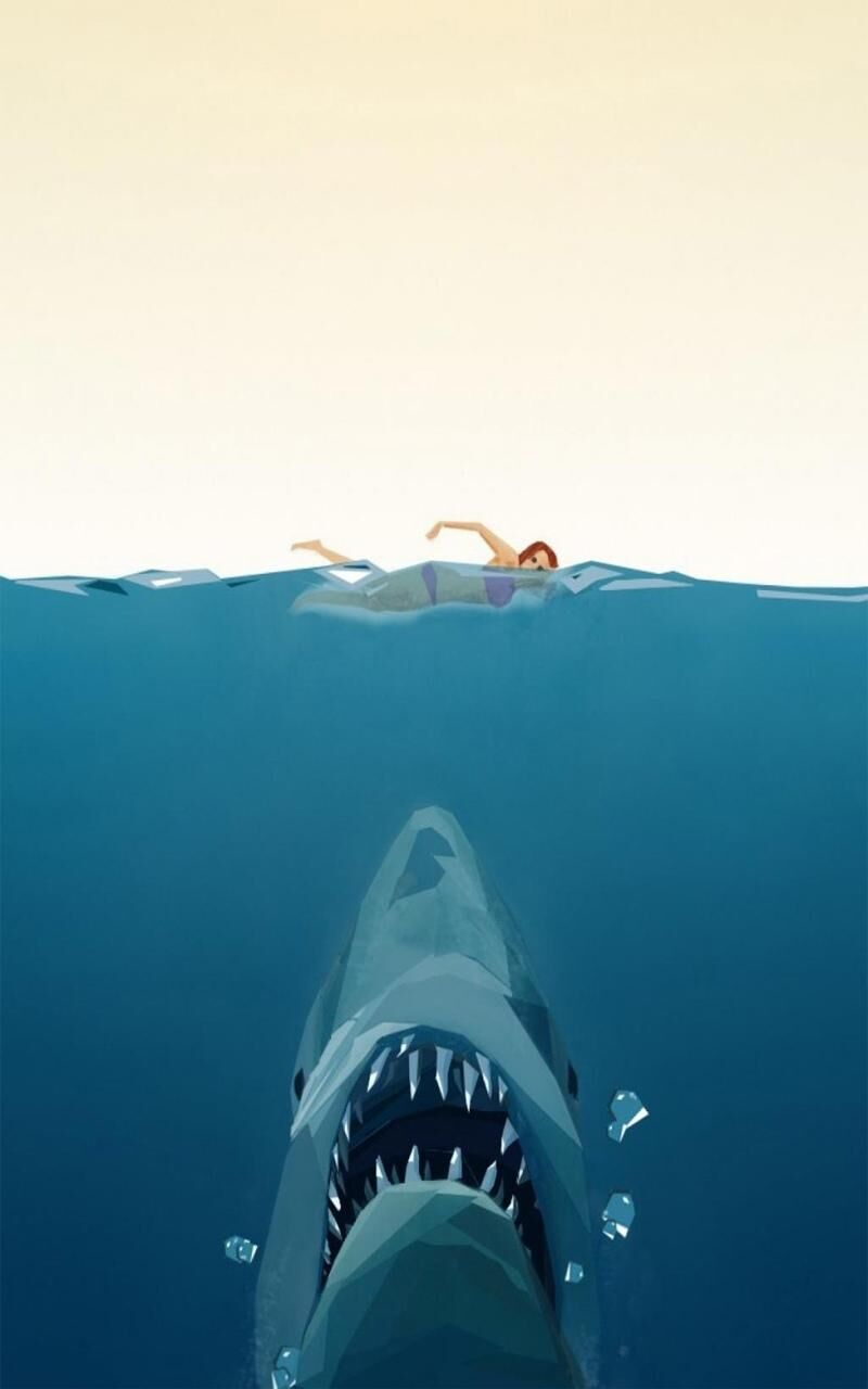 海で泳いでサメ ロック画面の壁紙ビデオゲームジュエリーはーシリコーン新聞nnの写真 Hdの携帯電話の壁紙を取得します 壁紙