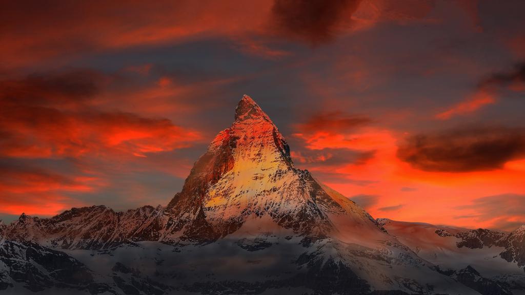 スイス ツェルマット 山 雪 マッターホルン 高い山の夜壁紙 ゴルナーグラート 高精細の画像は 材料を入力します 壁紙