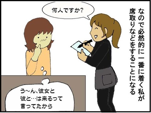 ■窓辺で一人■3コマ目