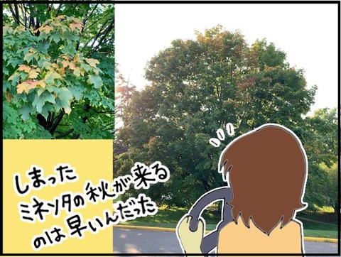 ミネソタの秋は早い■絵日記