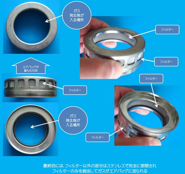 インフレ-ター部品