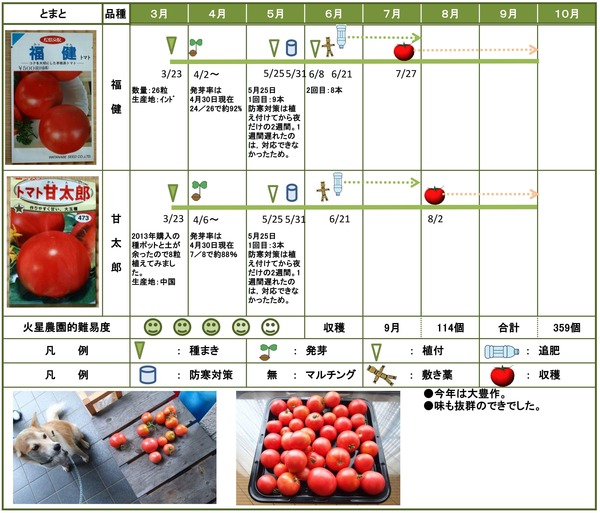 2014年日記9月とまと