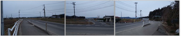 山神社社務所前の街道