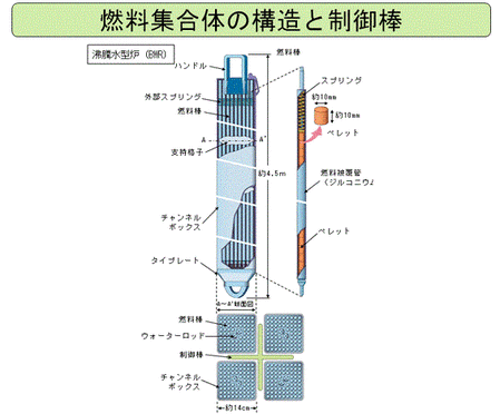 制御棒と燃料棒