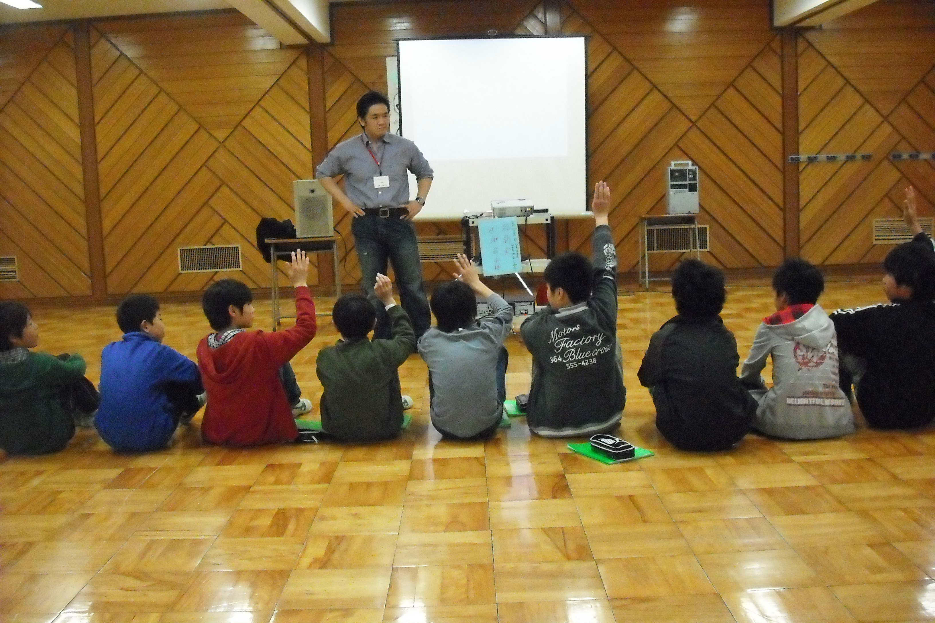 成瀬昌由の自由人ブログ	  杉森中学授業