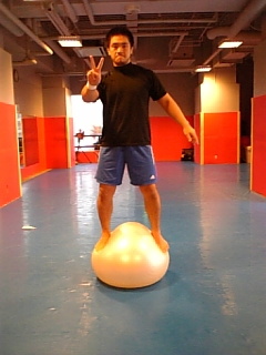 バランスボールスクワット 成瀬昌由の自由人ブログ