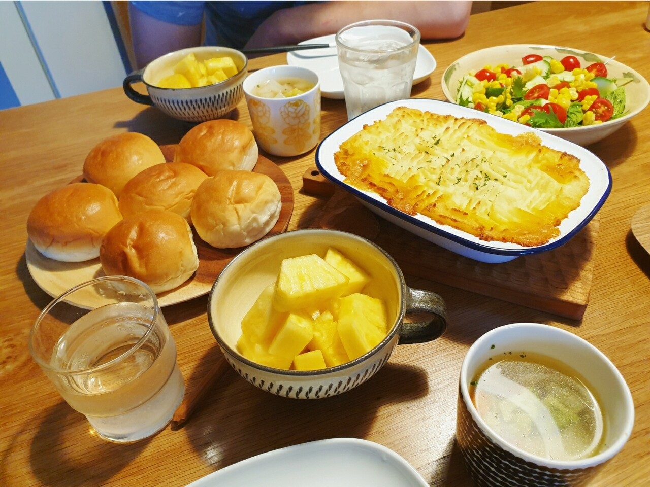 コテージパイの夕べ むくげの花