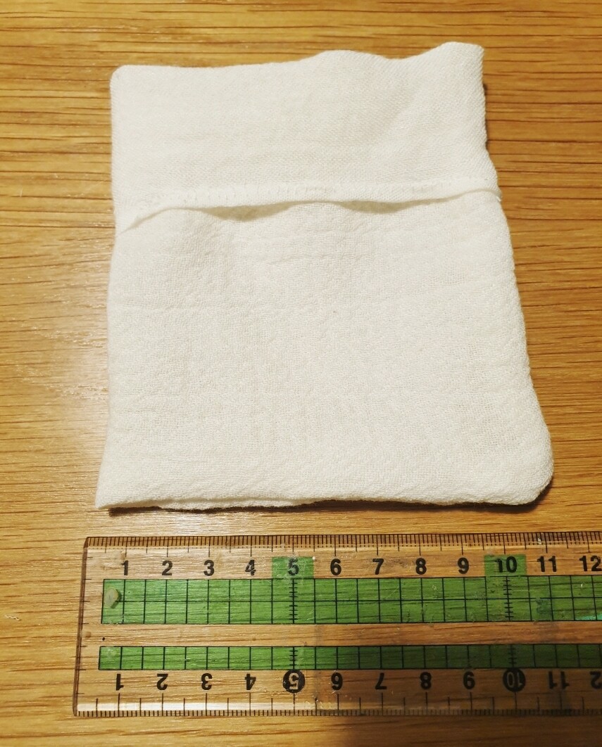 ごみを減らしたくて、出汁こし袋を手作り : むくげの花
