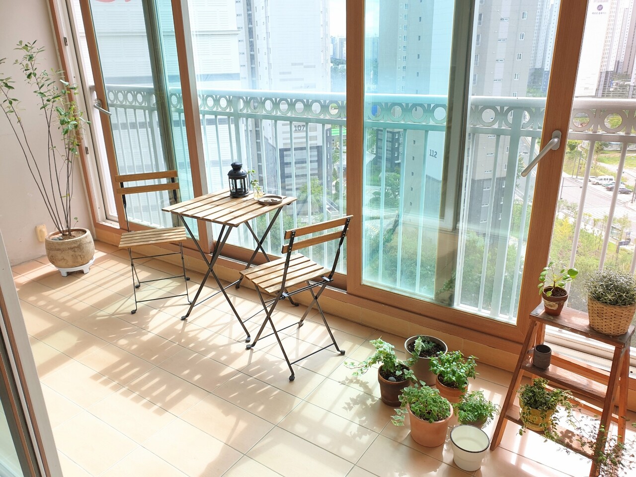 ガーデニング 最近のベランダの様子 むくげの花 ガーデニング 最近のベランダの様子 むくげの花