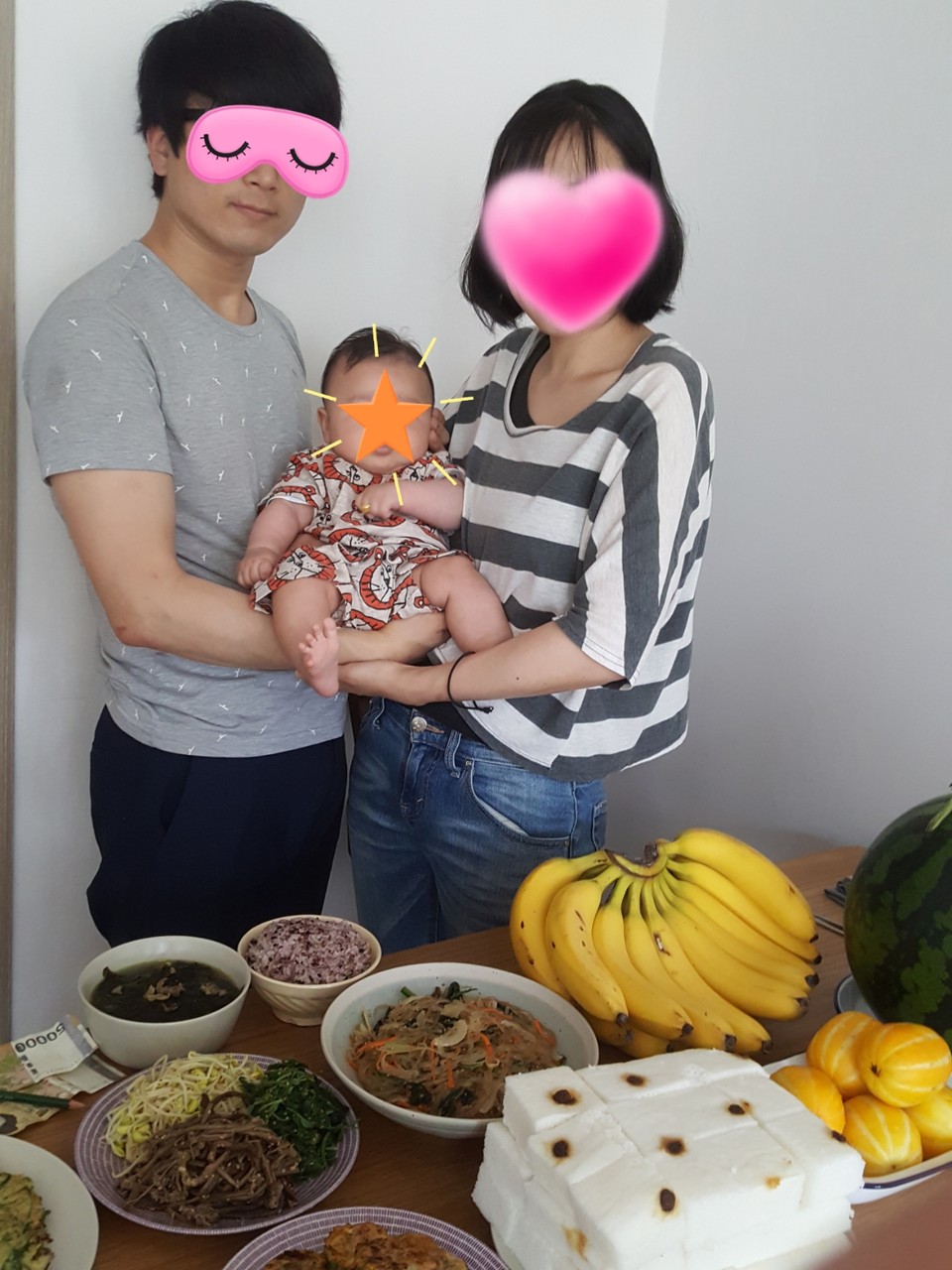 コムリ 韓国式に100日祝い むくげの花