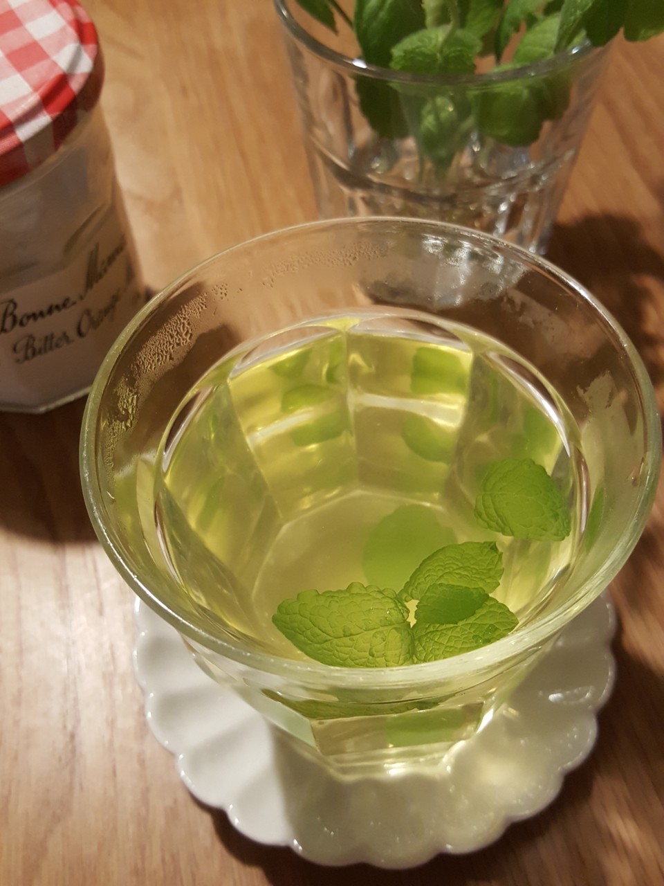 ミントの株分けと モロッコ風ミントティー むくげの花