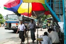 ミャンマー市街の様子 