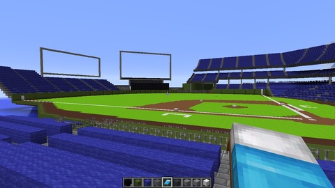 マイクラで野球場作ったw なんでも受信遅報 なんj おんjまとめ