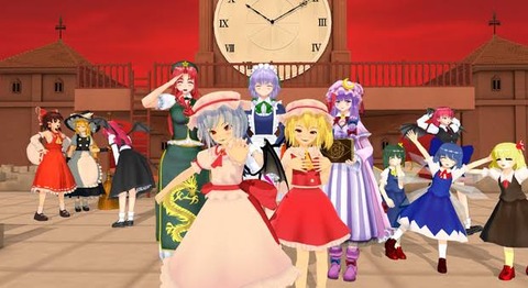 東方紅魔郷出身 ルーミア、チルノ、パチュリー、咲夜、レミリア、フランドール←レジェンド過ぎやろ