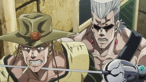 ホルホース「やめろポルノレフ！そこはクソを出し入れする穴だろうがッ！」