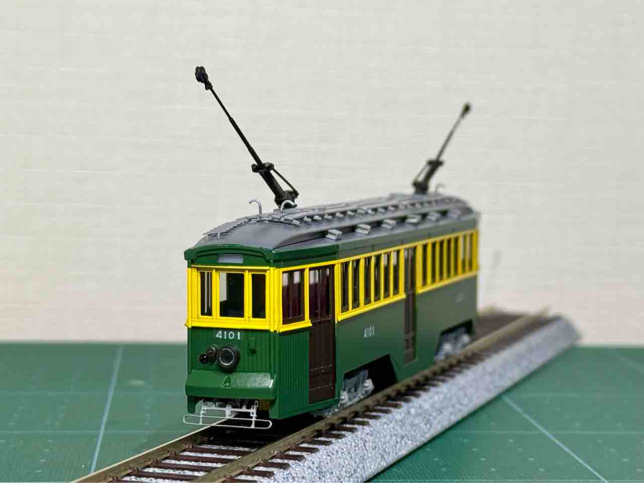 ＫＴＭ　路面電車シリーズ　組立キット　東京市電　4100形 KTM 東京市電4100形の組立 完成！ : 愛犬クマの鉄道模型製作備忘録