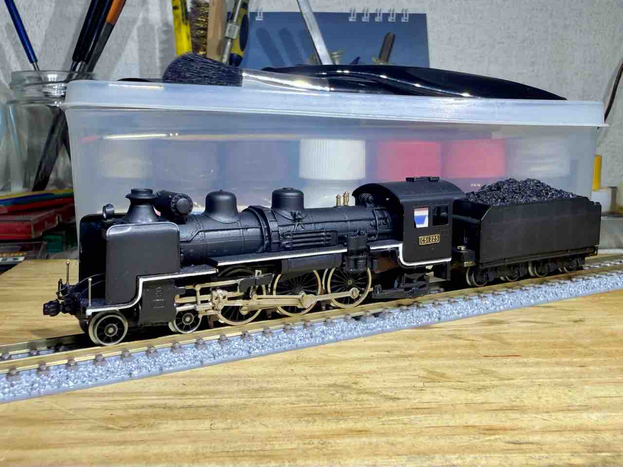 Nゲージ 中村精密C51キットが完成！ : 愛犬クマの鉄道模型製作備忘録