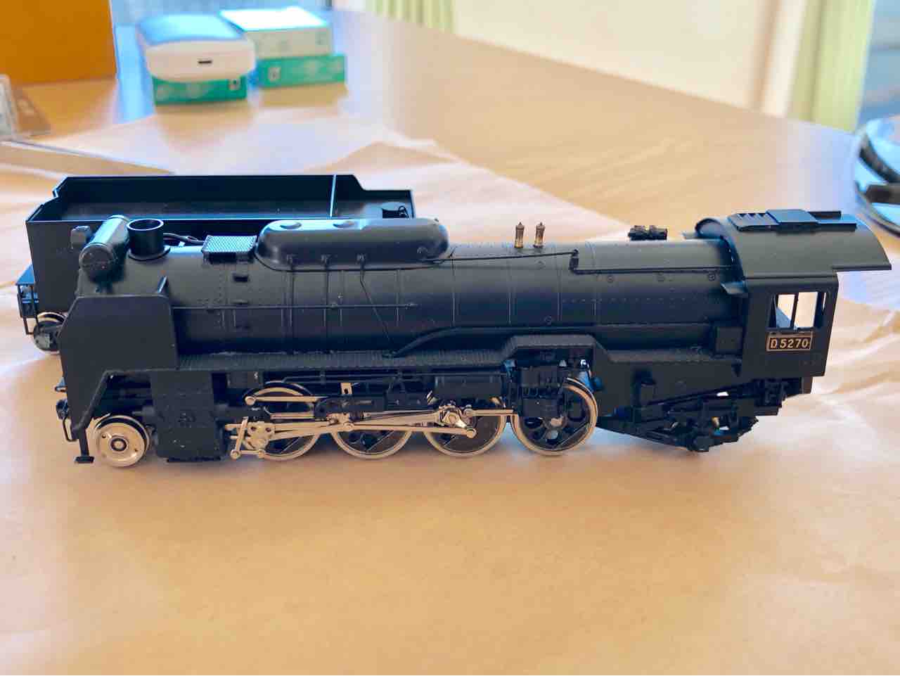 HOゲージ、 アダチ、Ｄ5122号機全流 蒸気機関車、モーター交換メンテナンス済 HOゲージ、 アダチ、D5122号機全流 蒸気機関車、モーター交換