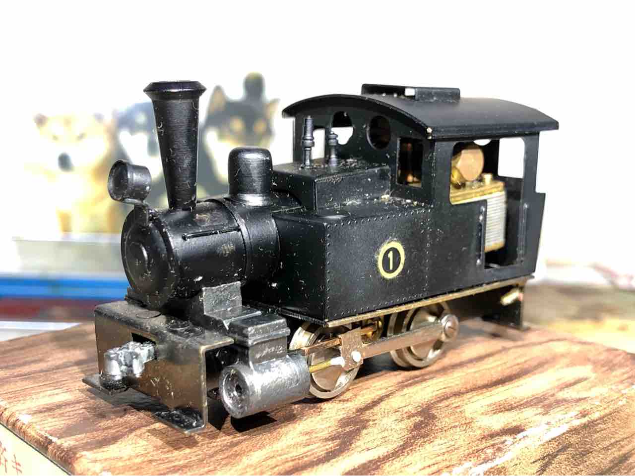 HOゲージ つぼみ堂模型店 凸型電気機関車 Bタンク グリーン