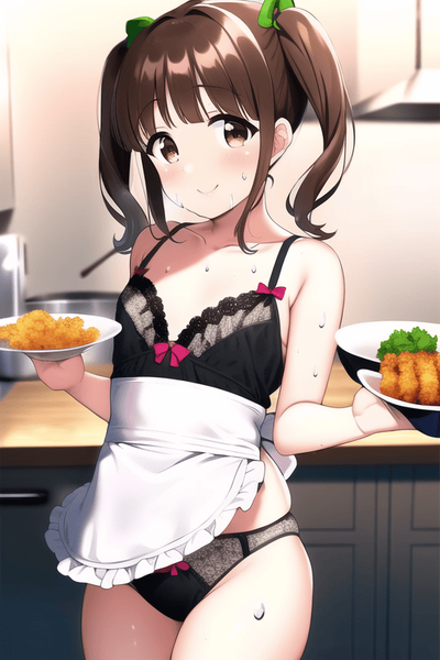 智絵里ちゃん、天ぷら揚げて #デレステ