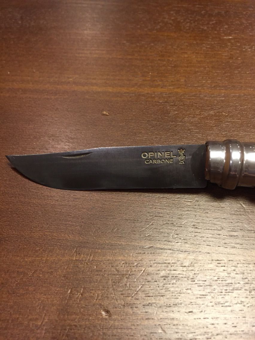 オピネル 黒錆加工 もっちーの家内安全かわら版