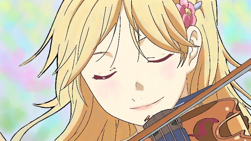 アニメぬり絵 四月は君の嘘 ヴァイオリンを奏く宮園かをりちゃんをぬりぬり 劇団もちカレー アニメぬり絵 四月は君の嘘 ヴァイオリンを奏く宮園かをりちゃんをぬりぬり 劇団もちカレー