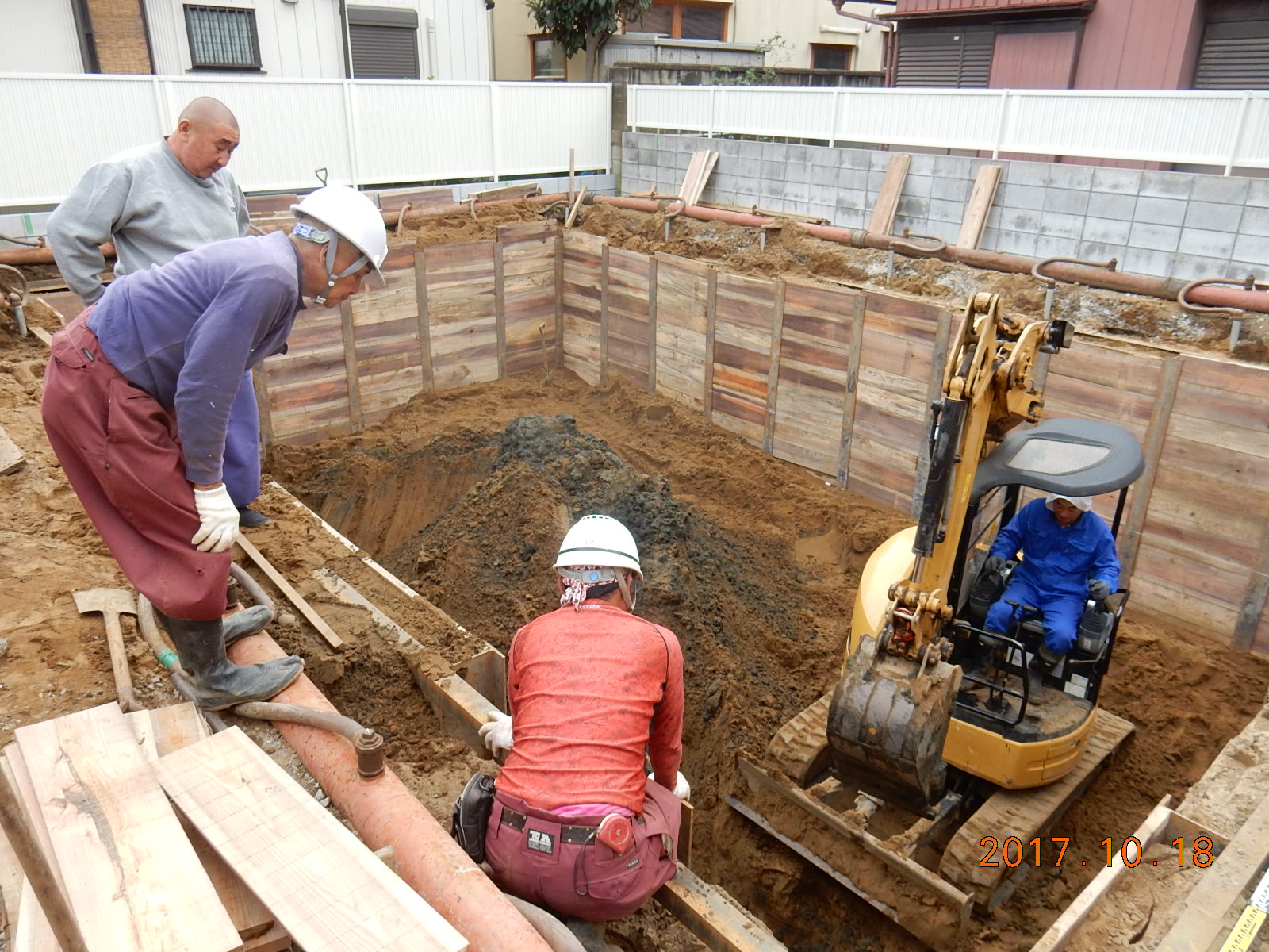 親杭横矢板工法 持井工務店 スタッフ日記 親杭横矢板工法 持井工務店 スタッフ日記
