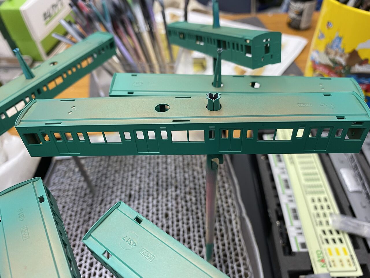 KATO Nゲージ201系エメラルドグリーンを作る！その2 : 鉄道模型を