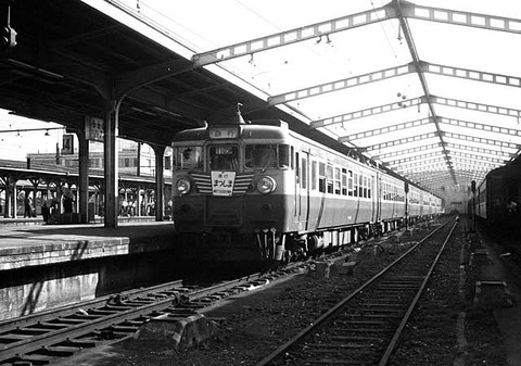 上野旧13（新16）番線1105M「まつしま」451系（修正済み）　1966(S41）8-29